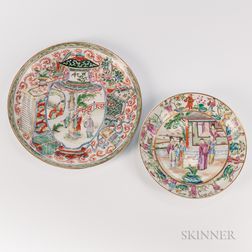 Two Rose Mandarin Plates